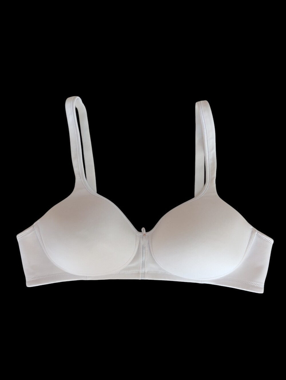NWOT Vanity Fair Caress Full Coverage Wireless Bra 38B White Style 72335